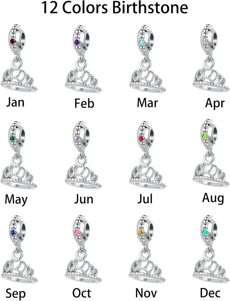 TGLS Princess Queen Crown Charm Compatible With Pandora Bracelets Jewelry Birthday Gifts for Mother Girlfriend Daughter Her Women - Image 5